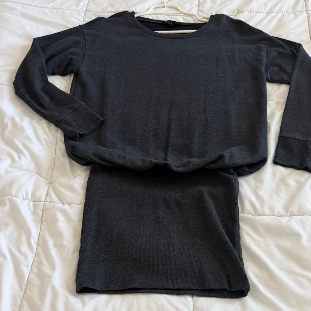 Forever 21 Black Ribbed Knit Top Set